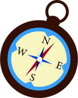 graphic illustration of compass